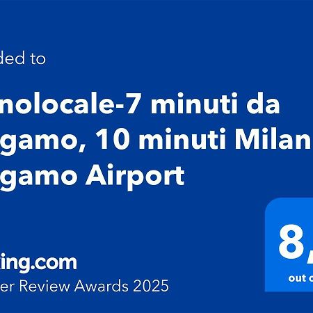 Apartamento Monolocale-7 Minuti Da Bergamo, 10 Minuti Milan Bergamo Airport Gorle Exterior foto