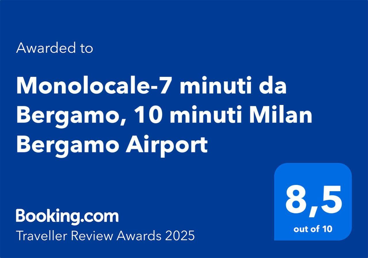 Apartamento Monolocale-7 Minuti Da Bergamo, 10 Minuti Milan Bergamo Airport Gorle Exterior foto